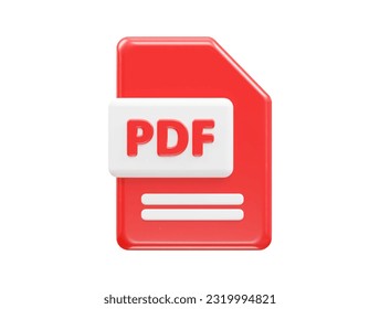 Document file format folder vector 3d