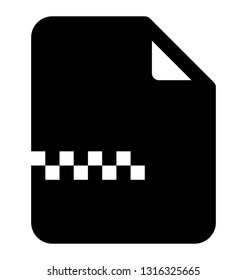 Document file glyph vector icon 