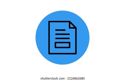 Document File graph symbol. Edit pencil sign. Circle button Content linear design SEO collection. Simple outline element paper, creative writing, read concept, vector line, flat icon illustration