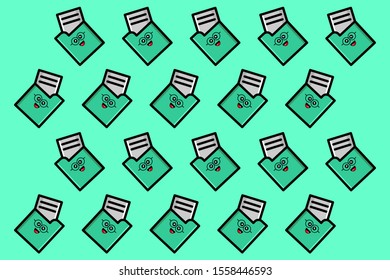 Document file  icon with emotion pattern  vector design