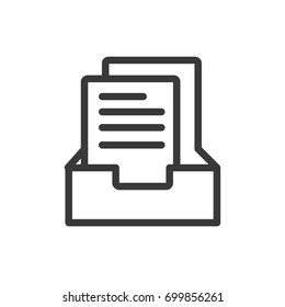 Document file icon line style