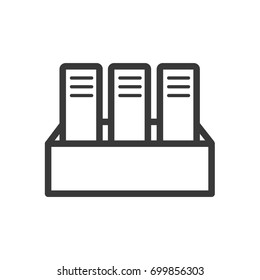 Document file icon line style