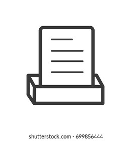 Document file icon line style