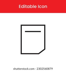 Document file icon, Document file outline icon, Document file vector icon