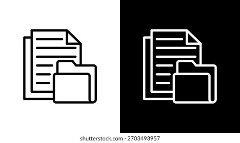 Document File With Icon Set Design