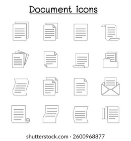 Document and File icon set vector illustration graphic design