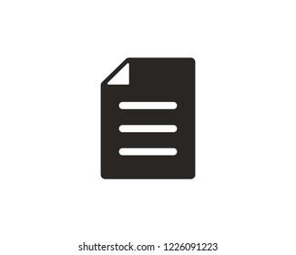 Document file icon sign symbol