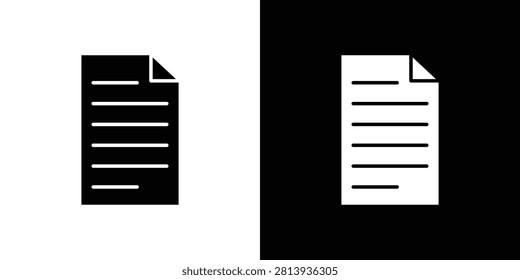 Document file icon simple logos bundle.