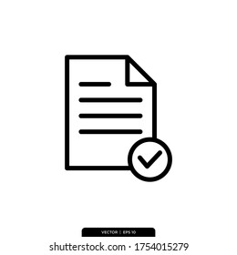 Document File Icon Vector Illustration Logo Template