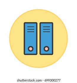 Document file icon yellow button