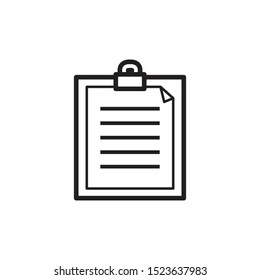 Document file line icon sign symbol