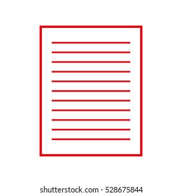 document, file, list, icon, vector illustration, eps10