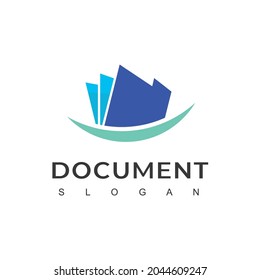 Document File Logo Design Template