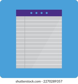 Document,  file, notepad icon. Note book icon vector