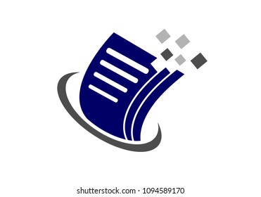 Document File Paper Data Pixel Logo