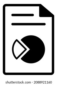 Dokumentarfoto Docs Business Flat Symbol einzeln auf weißem Hintergrund