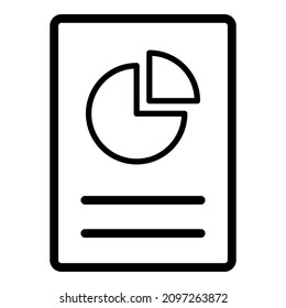 Documento de papel Docs Icono plano empresarial aislado en fondo blanco