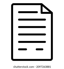 Document File Paper Docs Business Flat Icon Isolated On White Background