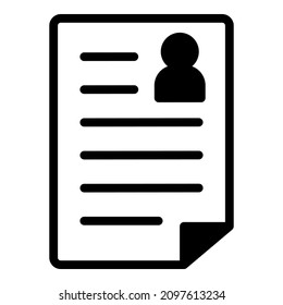 Document File Paper Docs Business Flat Icon Isolated On White Background