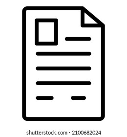 Documento de papel Docs Icono plano empresarial aislado en fondo blanco