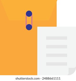 Document File Paper Icon Vector Flat Illustration