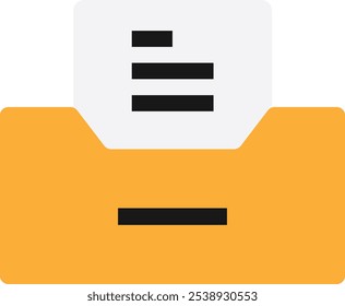 Document File Paper Icon Vector Flat Illustration