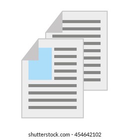 document file paper text icon vector isolated graphic