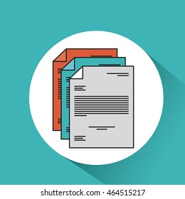 document file paper text icon vector isolated graphic