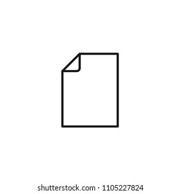 Document, file, paper vector icon