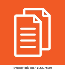 document, file, papers icon, stock vector illustration, EPS10. 