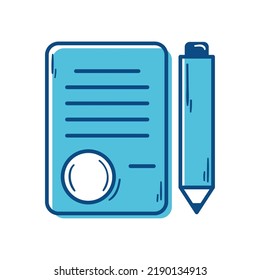 document file with pencil icon