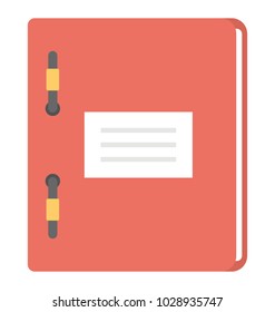 
Document file, portfolio flat icon
