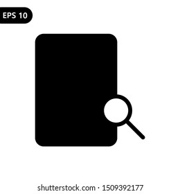 Document file search icon vector illustration. eps 10