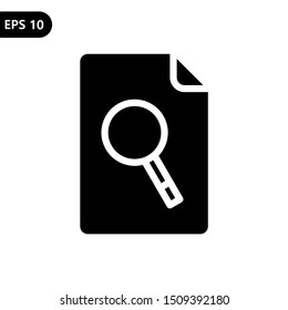 Document file search icon vector illustration. eps 10