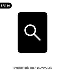 Document file search icon vector illustration. eps 10