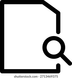 Lupa de búsqueda de archivos de documentos