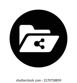 Document, file sharing icon. Rounded vector graphics.