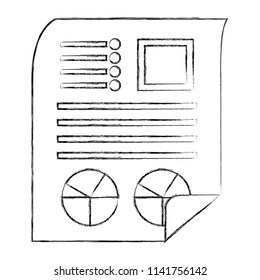 document file with statistics pie graphic icon