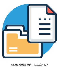 
Document File Storage Vector Icon
