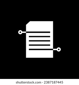 document file technology paper logo design vector icon illustration