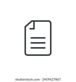 Document file text business icon, vector illustration