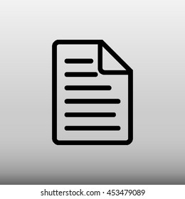 Document File  Vector Icon Illustration