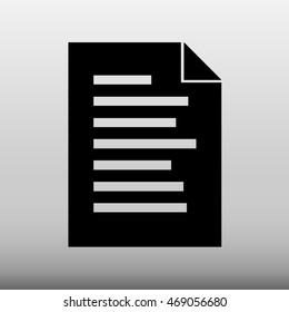 Document File Vector Icon Illustration