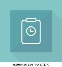 Document file vector line icon