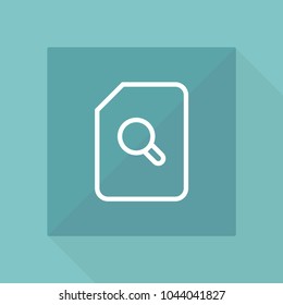 Document file vector line icon