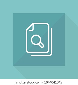 Document file vector line icon