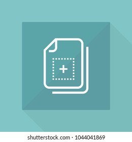 Document file vector line icon