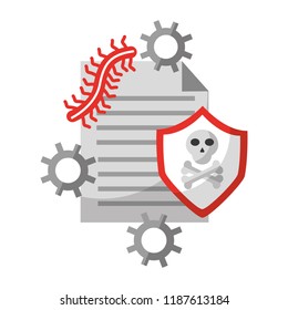 document file worm attack virus data protection