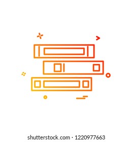 document files office icon vector design