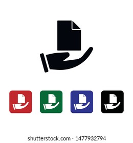 Document, files, safe, share, icon, flat. Element of security for mobile concept and web apps illustration. Thin flat icon for website design and development, app. Vector icon